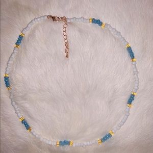 Beaded choker and anklet combo in style "eldora"